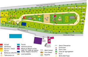 Plan du camping Moulin du Roy