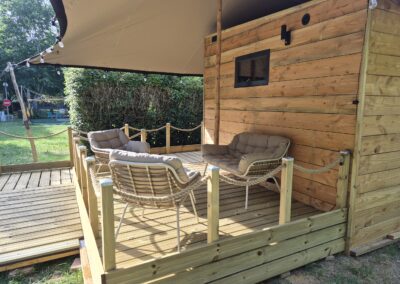 Location Cabane Bois Glamping avec Clim 2/3 Personnes Nouveauté 2026